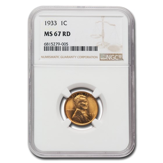 1933 Lincoln Cent MS-67 NGC (Red) 1933 Lincoln Cent MS-67 NGC (Red)